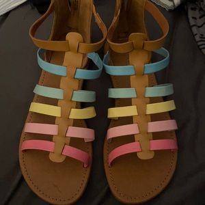 Colorful kids sandals